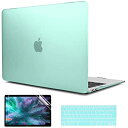 TwoL MacBook Pro 13インチ 2016 2017 耐衝撃 軽量 マット半透明 ハードケース+日本語キーボードカバー液晶保護フィルム MacBook Pro 13 A1708 (Touch Bar無し)シェルカバー (つや消し グリーン)(2)
