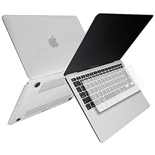 MS factory MacBook Air 13 2020 用 ケース カバー ＋ 日本語 キーボードカバー マックブック エアー 13インチ ハードケース Air13 Retina M1 A2337 A2179 Touch ID 全14色 マット加工 クリアホワイト 半透明 RMC series RMC-SETA13r20-MCL