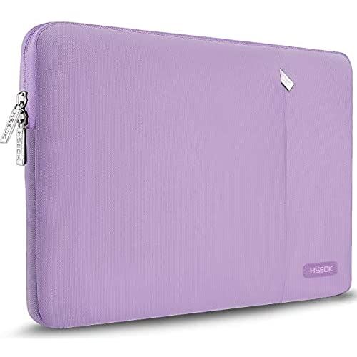 HSEOK 15-15.6インチ ノートPC ケース 耐衝撃撥水加工ノートパソコンスリーブ 16インチ MacBook Pro 2019 | 15インチ MacBook Pro Retina 2012-2015 ほとんどの15-15.6インチ PC パソコン - ライトパープル