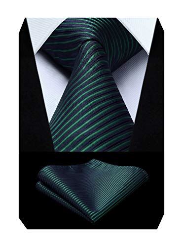 ネクタイ ノーアイロン 8.5cm 厚手 チーフ贈り シルク30% チェック/ストライプ/ドット/ペイズリー 25色/柄 Free Size 19グリーン(ストライプ) ネクタイ ノーアイロン 8.5cm 厚手 チーフ贈り シルク30% チェック/ストライプ/ドット/ペイズリー 25色/柄 Free Size 19グリーン(ストライプ)