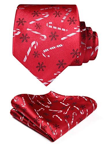 (ヒスデン)HISDERN クリスマス ネクタイ チーフ セット メンズ ブランド品 プレゼント ネクタイ セット 40柄 おもしろい クリスマス アクセサリー 男性 ギフト Christmas Tie SET 40