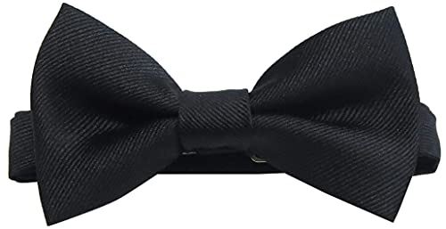 【 GANJI 】蝶ネクタイ バタフライ カジュアル 7cm巾 男女兼用 無地30色構成 日本製 77BF ブラック