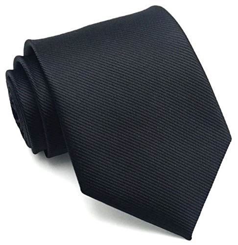 ShopXJ ワンタッチ ネクタイ 黒 フォーマル 礼服 お葬式 葬儀 お通夜 法事用 弔辞 無地 冠婚葬祭 ブラック