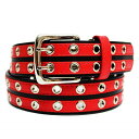 (マークベルトストア) 【MARK. BELT STORE】 Wライン切り替え ハトメホール ゴルフベルト ウエスト130cmまで対応 ブラックトxレッド(4)