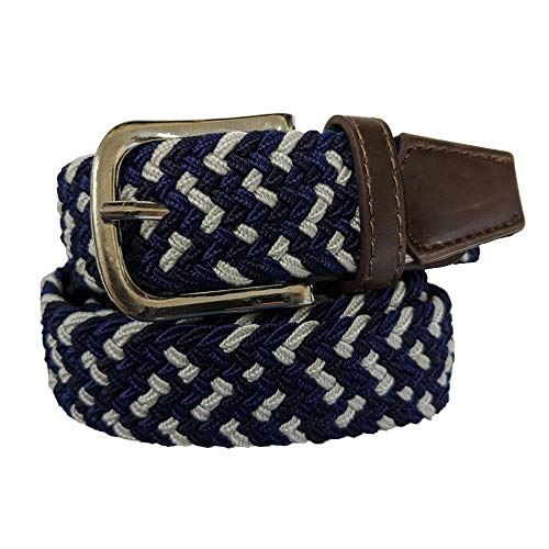 【豊富なカラーバリエーション】 メッシュベルト カラフルでお洒落 メンズ クールビズ ゴルフベルト 伸縮性 ビジネス カジュアル ネイビー