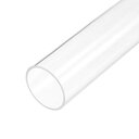 uxcell クリアリジッドアクリルパイプ 56 mm内径 x 60 mm外径 x 305 mm 2 mm ウォールラウンドチューブチューブ(3)