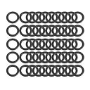 Ofowin 50個入り Oリング ニトリルゴム 9mm x 13mm x 2mm ブラック オーリング 9mmの内径 13mmの外径 2mm幅 円形 シール ガスケッ ト耐熱 耐油 防水 耐摩耗性 車 エアコン 各種機器のガスケットに 機械修理 完全密封