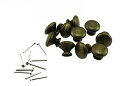 Olive-G アンティーク レトロ デザイン 取っ手 つまみ ブロンズ カラー 中 25x20 DIY 10個セット (ねじ付き)