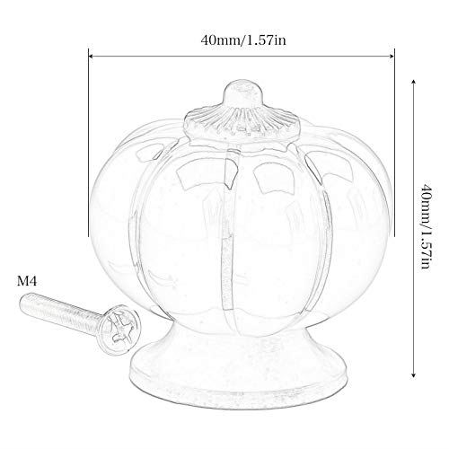 取っ手 引き出し つまみ アンティーク キャビネット 戸棚 タンス 収納 食器棚 セラミック DIY ノブ ハンドル 可愛いカボチャ 40mm 白 10個セット