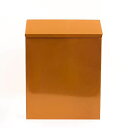 シンプル おしゃれ かわいい 郵便ポスト オレンジ 郵便受け 鍵付き 高さ29×幅22×厚さ6.5cm