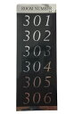 田島メタルワーク ルームナンバーシール Lサイズ 3LA(301〜306)ポスト用シール