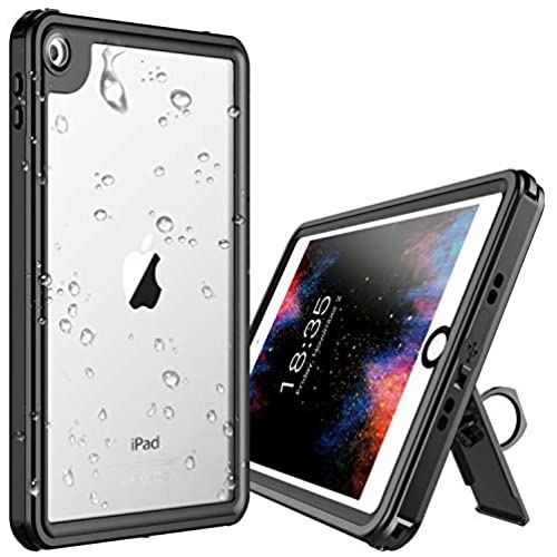 Temdan iPad mini5 防水ケース タブッレトケース ミニ5 完全防水IP68規格 米軍MIL規格 耐衝撃 薄型軽量 全面保護 防水防塵 アイパッドカバー スタンド機能 ストラップ付き アウトドア お風呂 キッチン プール アイパッド mini5 防水カバー （7.9インチ専用）