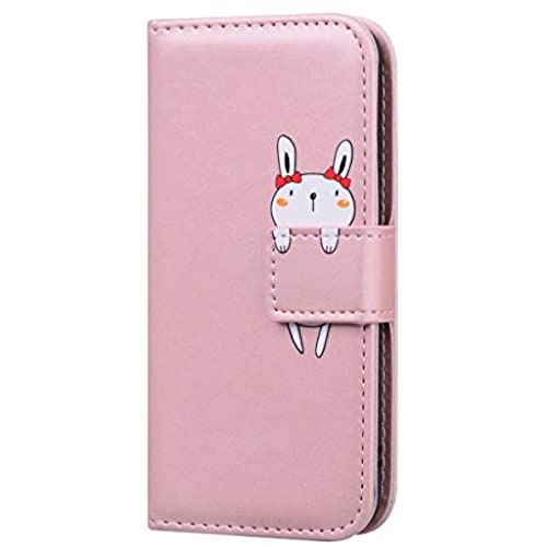 iphone 5 / iphone 5S / SE (第1世代) ケース 手帳型 おしゃれ 可愛い 動物 絵柄 ストラップ 付き OYIME 優雅 カバー 横開き マグネット カード 収納 耐衝撃 滑り防止 スマホケース ... iPhone 5/5S/SE ステッチ-03