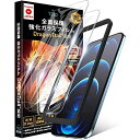 TEIQ ドラゴントレイル ガラスフィルム iPhone12 iPhone12Pro 硬度10H 日本製旭硝子 全面保護 フィルム ガイド枠付き 2枚セット GFDT-CLR-06