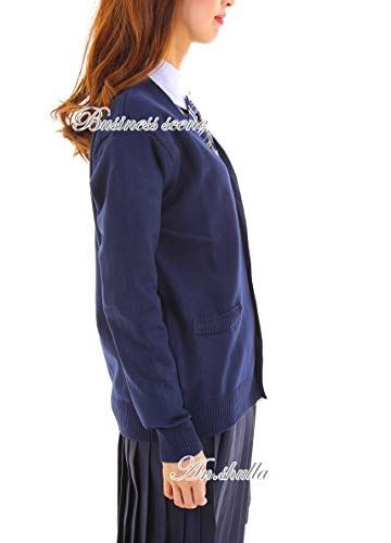 An.Shulla スクールカーディガン 女子高校生 制服 OL 学生服 スクールセーター ネイビー