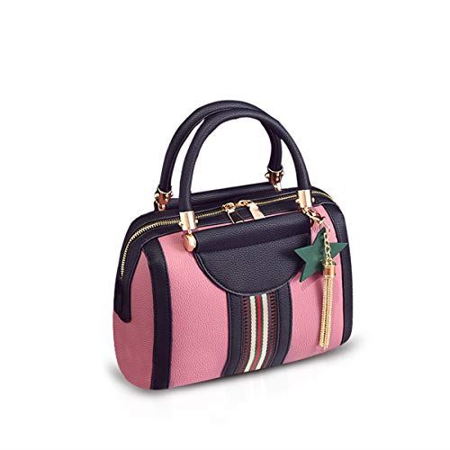 NICOLE & DORIS 人気 レディース ハンドバッグ 小さめ レディース ミニ鞄 斜め掛け レディース ショルダーバッグ シンプル エレガント 素雅 デート お見合い カジュアル 誕生日 記念日 プレゼント PUレザー ピンク