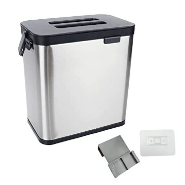 蓋付きゴミ箱 3L ステンレス インナーボックス完備 防虫 防臭 キッチン 洗面所 中が見えない お手入れ簡単
