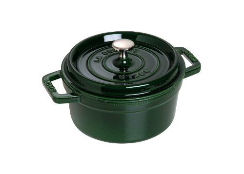 staub ストウブ 「 ピコ ココット ラウンド バジルグリーン 18cm 」 両手 ホーロー 鍋 IH対応 La Cocotte Round 40509-818