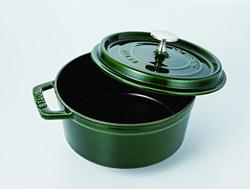 staub ストウブ 「 ピコ ココット ラウンド バジルグリーン 18cm 」 両手 ホーロー 鍋 IH対応 La Cocotte Round 40509-818