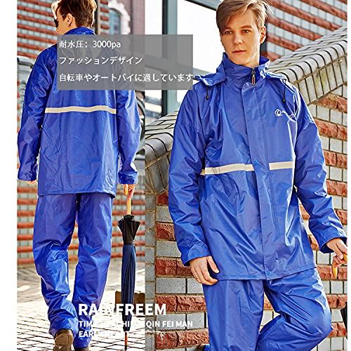 レインウェア上下セット レディース レインコート メンズ レインスーツ 上下セット 女性 カッハ 雨具 男性 雨合羽 男女兼用 雨着 防水 防汚 耐水圧6000mm 登山 釣り 大きいサイズ おしゃれ 軽量 通勤 通学