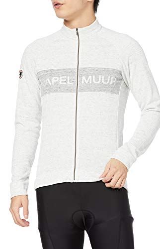 [カペルミュール] スウェット長袖ジャージ 裏パイル ホワイト kpls107