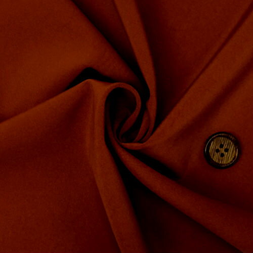 ハンドメイド 茶色 ポリエステル 2way ストレッチ スーティング 無地 国産 広幅 生地 布 衣服 パンツ ジャケット スカート（h-938)