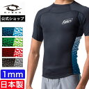 CYBER サイバー ウェットスーツ タッパー ジャケット ショートスリーブ 半袖 メンズ 1mm バックジップ AIR FLIGHT LIMITED JACKET セミオーダー カスタム 春夏用 男性用 おしゃれ サーフィン 日本製 ウエットスーツ