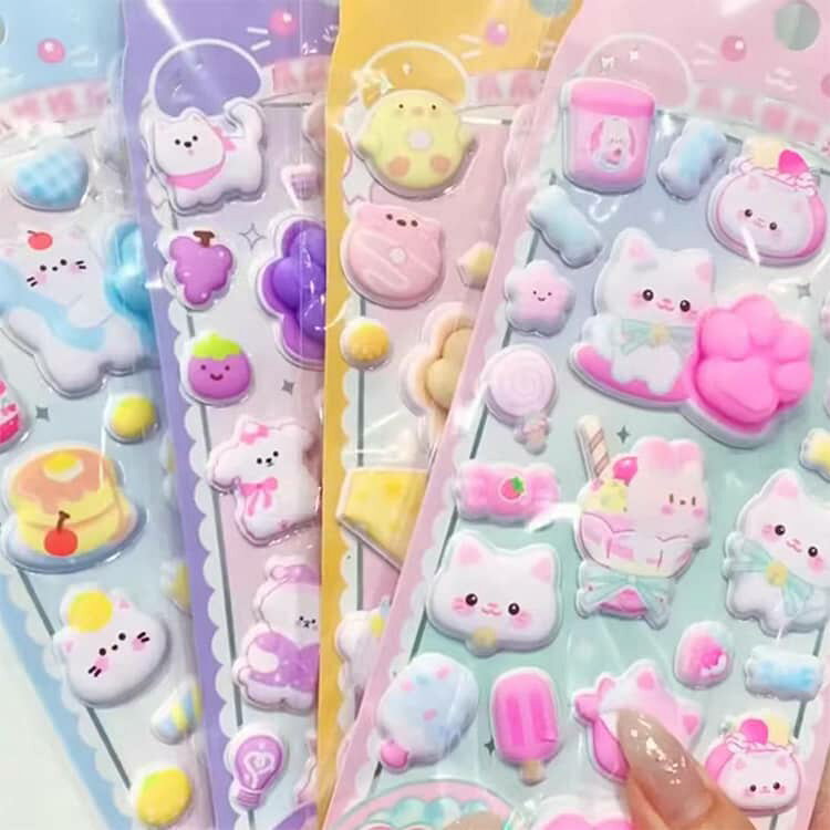 もっちもちシール 4枚入り ステッカー シール...の紹介画像2