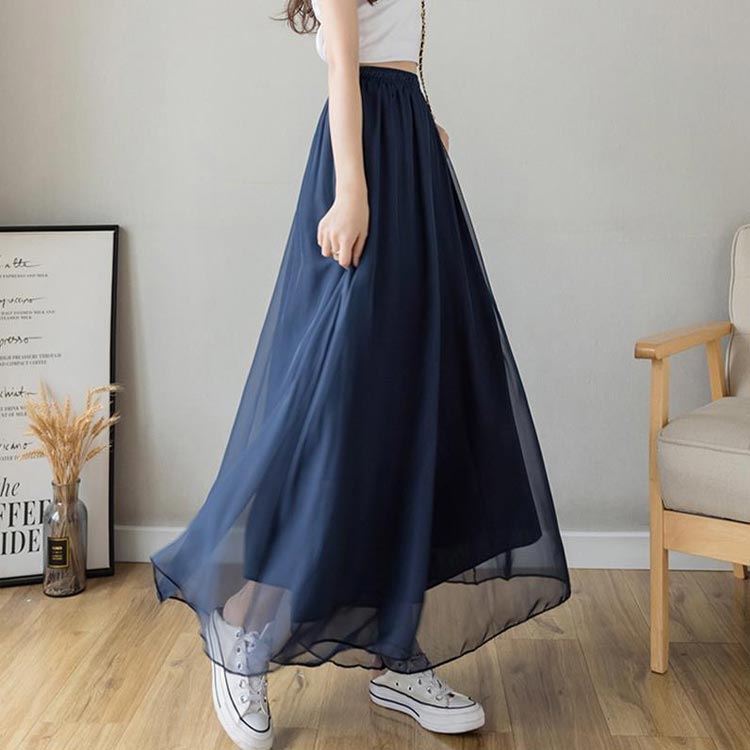 ワイドパンツ ボトムス レディース きれいめ シフォン フレアパンツ 黒 春 ガウチ...