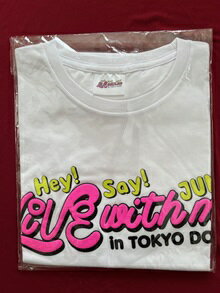 新品 Hey Say JUMP Tシャツ Hey Say JUMP LiVE with me in TOKYO DOME ★ 山田涼介 中島裕翔 知念侑李 有岡大貴 高木雄也 伊野尾慧 八乙女光 薮宏太 グッズ