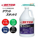 BETCO ベトコ クワットスタット5 3.8L (1本) アルカリ性除菌剤 新型コロナ ノロウイルス インフルエンザウィルス EPA登録 除菌洗浄剤 標準希釈...