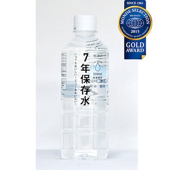 IZAMESHI(イザメシ)7年保存水 500ml 24本入り 【保存水 備蓄水 ミネラルウォーター 災害備蓄用 非常用保存水 水 アルカリイオン水 ケース】