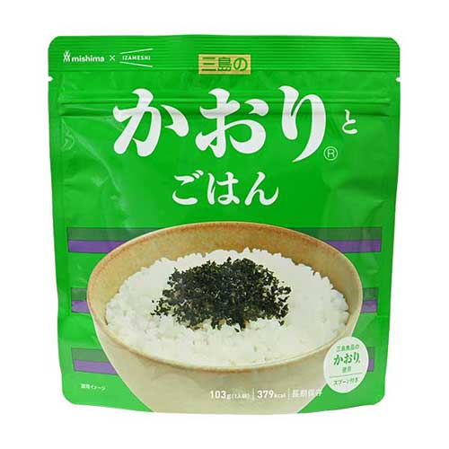 イザメシ 三島食品×IZAMESHI かおり(R)とごはん(長期保存食/3年保存/ごはん)