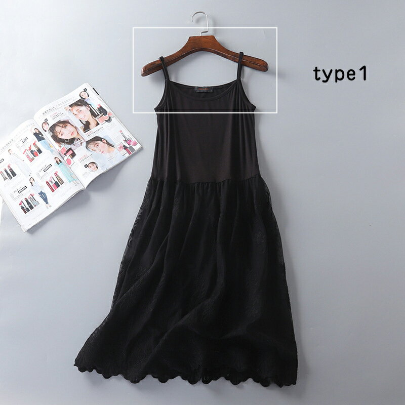 ペチコート ワンピース レディース ロング キャミワンピース キャミソール ショート ペチワンピース ミソール ワンピース 2タイプ 刺繍 ペチワンピース 可愛い ゆったり 体型カバー Aライン きれいめ ナチュラル 着痩せ フェミニン おしゃれ きれいめ 二次会 韓国風