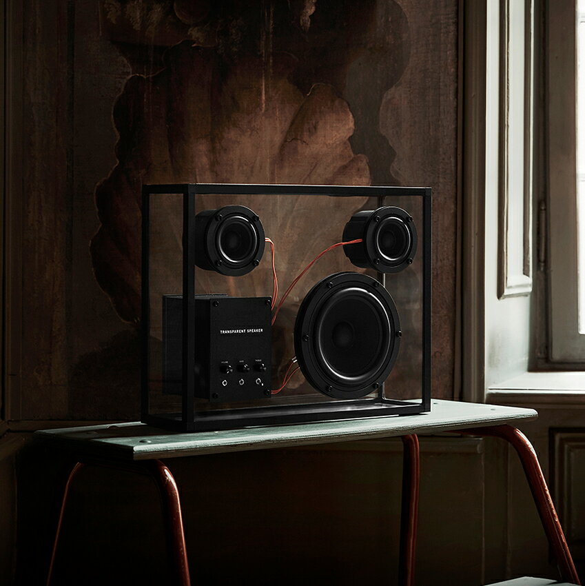 【ポイント10倍】TRANSPARENT SPEAKER red code スピーカー ブルートゥーススピーカー 高音質 小型 bluetoothスピーカー 小型スピーカー bluetooth ワイヤレススピーカー おしゃれ 透明 クリア レッド コード 卓上スピーカー ウーファー スケルトン tno-10001993 LIFE LUCK サンプル画像3