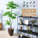 フェイクグリーン パキラ 全長 1.8m glp1522 // ポピー 造花 インテリア リアル 本物そっくり 手入れ不要 リアルグリーン 緑 癒し ストレス軽...