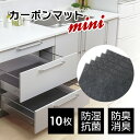 オリジナルカーボンマットmini（10枚入） // 防臭 防カビ 防ダニ 調湿 抗菌 アートショッピング CARBON 調湿 マット 国産 快適 生活 安心 靴箱 棚下 食器棚 湿気 便利 サイズ リフォームシート 炭 引越し 新居 新築 ミニ