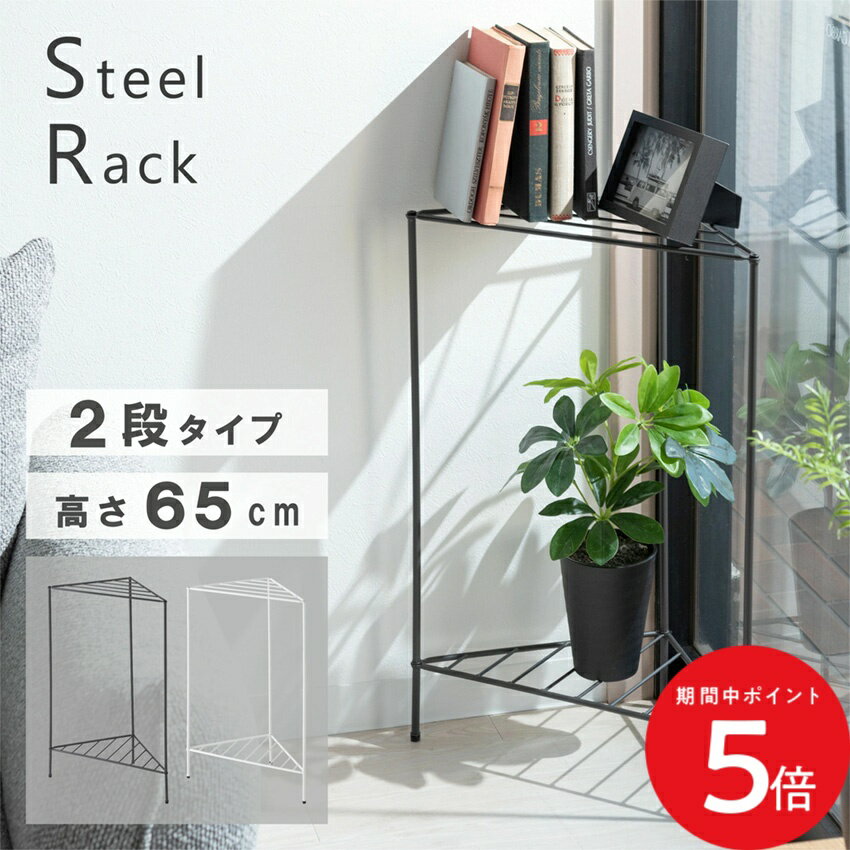Rakuten - 4/24 20:00〜 当店限定P5倍 × マラソン ◆ラック MIP-10 ダークグレー ホワイト スリム コンパクト グレー 白 ホワイト スリムラック 収納 衣類 スタイリッシュ インテリア ディスプレイ 一人暮らし 立てかけ スタンド 東谷 2段スチールラック 二段ラック トイレラック