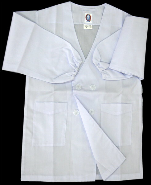 【給食衣】ダブル白衣（タブリエ）[サイズ：2L]