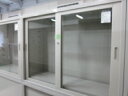 【中古】【レンタル整備品】書庫(ガラス戸)W1200xD400xH880