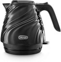 デロンギ 電気ケトル シルクドレープ Seta セタ ブラック KBS1200J-BK 0.8L Delonghi