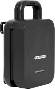 マルチサンドメーカー ホットサンドメーカー S01HS-011BK 電気式 お好み焼き 焼きあんまん ホットサンド風ハンバーガー ホットケーキ 着脱式プレート フッ素樹脂加工 おやつ スナック 軽食 ピーナッツクラブ