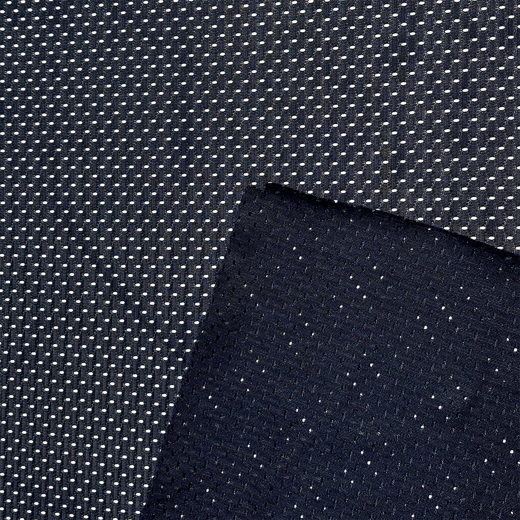 生地 【 スポーティーメッシュ ネイビー 】 メッシュ メッシュ生地 ポリエステル 速乾性 吸汗性 ユニフォーム 介護用 スポーツ 広巾 コスチューム コスプレ ハロウィン フィッシングベスト アウトドア ペット服 体育祭 運動会 お遊戯会 リュック ベスト textile world toa