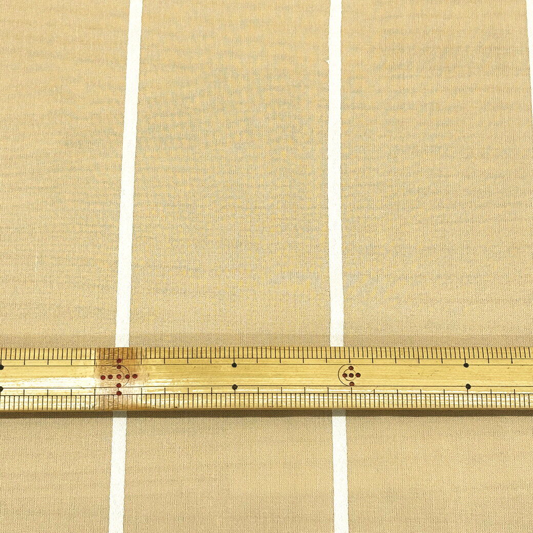 生地【 ボイルブレードストライプ ベージュ 】ボイル生地 薄手 100cm巾 ポリエステル ストライプ 柔らかい ふんわり 立体感 シャツ ブラウス ワンピース チュニック スカート ストール カフェカーテン ハンドメイド 手芸 Textile World TOA