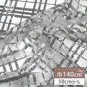 生地 【 スパンコールチェック シルバー 】 チュール生地 スパンコール 140cm巾 チェック 格子 シアー レース 衣装 コスプレ ダンス 舞台衣装 発表会 トップス スカート ドレス 洋服 服地 ウェディングベール コサージュ Textile World TOA