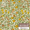 生地 【 V&A Fabric Collection フルーツ クリーム 】 シーチング 英国 イギリス ロンドン ヴィクトリア&アルバート博物館 ウィリアムモ...