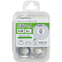 清原 【 サンコッコー 片面ハトメ #28 12mm ニッケル 6組入 SUN11-178 】真ちゅうハトメ 真鍮製 真ちゅう製 ハトメ 紐通し コード通し 強...