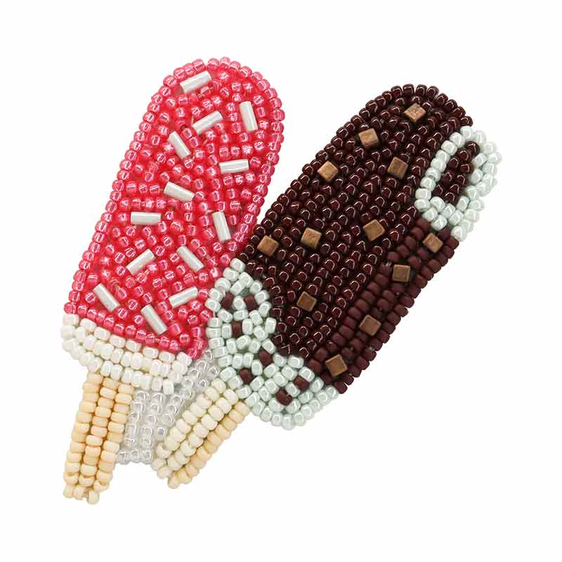 【★BLACK FRIDAY★P5倍】 【 MIYUKI はらぺこブローチ アイスキャンディー icepop 】 刺しゅうキット ブローチ ビーズ刺繍 刺しゅう...