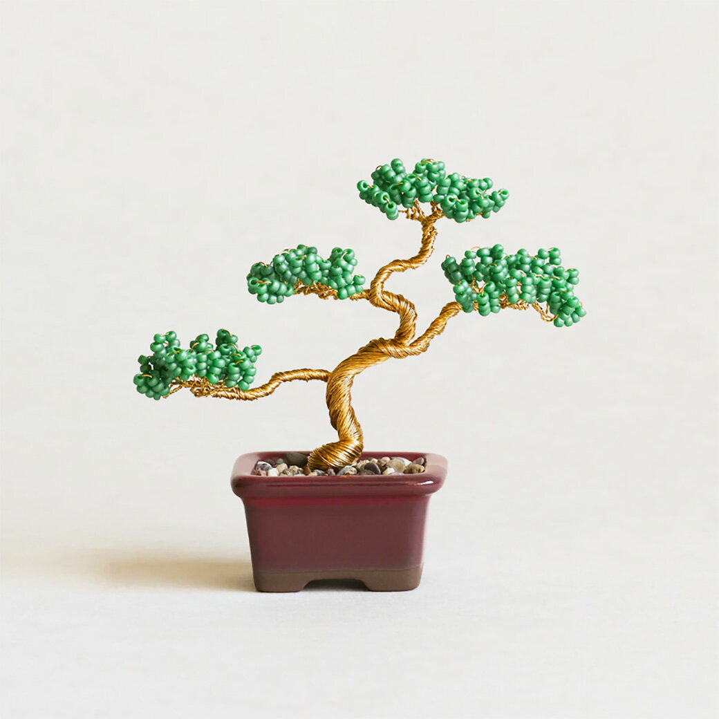 【★BLACK FRIDAY★P5倍】 【 MIYUKI ネジッテBONSAIキット 松 】 刺しゅうキット ブローチ ビーズ刺繍 刺しゅう ビーズキット ビー...