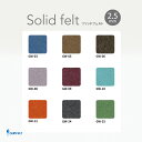 生地 【 SUNFELT ソリッドフェルト 2.5mm 50×55cm 9色 】 フェルト生地 2.5mm厚 厚手 バッグ 小物 工作 DIY インテリア雑貨 マスコット 人形 オーナメント ガーランド コースター コサージュ アクセサリー ルームシューズ Textile World TOA